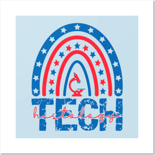 Patriotic Histology Tech Funny Histology Technician 4th Of July Apparel Posters and Art